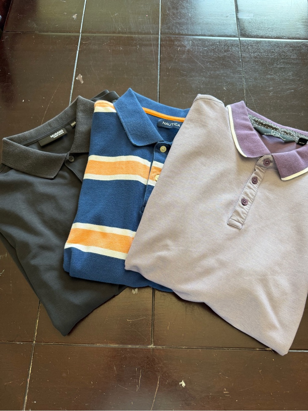 men polo shirts L
